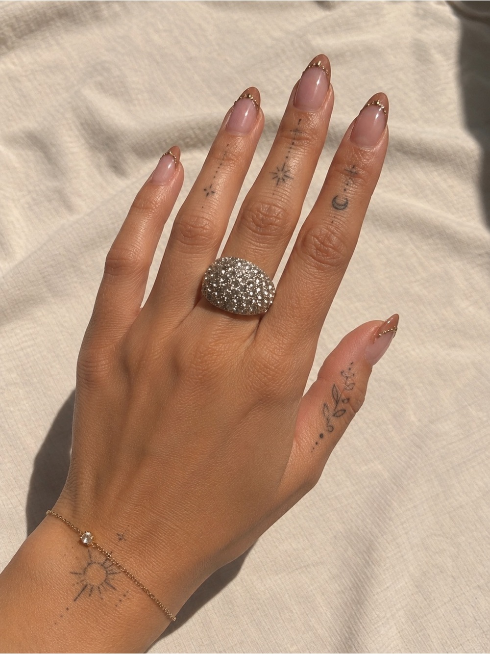 NWOT Nordstrom Rack Pave Cocktail Accent Ring
